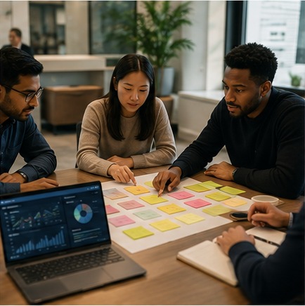 Team prioritizing the highest-value starting point